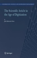 Cover: The Scientific Article in the Age of Digitization - Springer