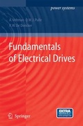 Cover: Fundamentals of Electrical Drives - Springer