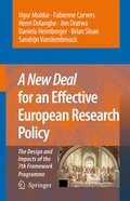 Cover: A New Deal for an Effective European Research Policy - Springer