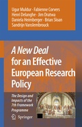 Cover: A New Deal for an Effective European Research Policy - Springer