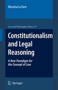 Cover: Constitutionalism and Legal Reasoning - Springer