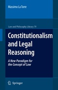 Cover: Constitutionalism and Legal Reasoning - Springer