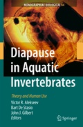 Cover: Diapause in Aquatic Invertebrates - Springer