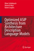 Cover: Optimized ASIP Synthesis from Architecture Description Language Models - Springer