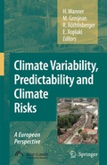 Cover: Climate Variability, Predictability and Climate Risks - Springer