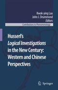 Cover: Husserl's Logical Investigations in the New Century: Western and Chinese Perspectives - Springer