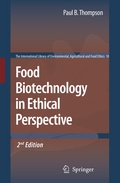 Cover: Food Biotechnology in Ethical Perspective - Springer