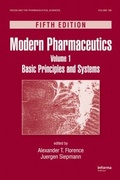 Cover: Modern Pharmaceutics Volume 1 - CRC Press