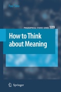 Cover: How to Think about Meaning - Springer
