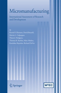 Enlarge image Cover: Micromanufacturing - Springer