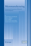 Cover: Micromanufacturing - Springer