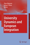 Cover: University Dynamics and European Integration - Springer