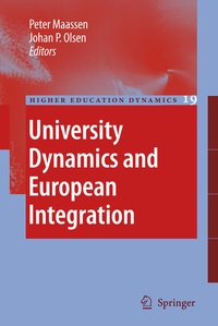 Enlarge image Cover: University Dynamics and European Integration - Springer
