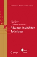 Cover: Advances in Meshfree Techniques - Springer