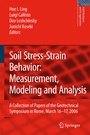 Cover: Soil Stress-Strain Behavior: Measurement, Modeling and Analysis - Springer