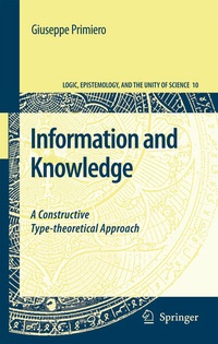Enlarge image Cover: Information and Knowledge - Springer