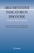 Cover: Argumentative Indicators in Discourse - Springer