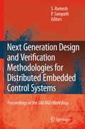 Cover: Next Generation Design and Verification Methodologies for Distributed Embedded Control Systems - Springer