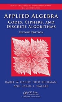 Enlarge image Cover: Applied Algebra - Chapman & Hall/CRC