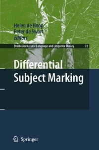 Enlarge image Cover: Differential Subject Marking - Springer