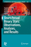 Cover: Short-Period Binary Stars: Observations, Analyses, and Results - Springer