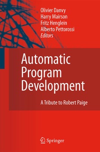 Enlarge image Cover: Automatic Program Development - Springer