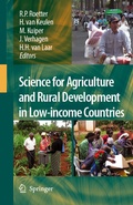Cover: Science for Agriculture and Rural Development in Low-income Countries - Springer