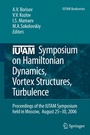 Cover: IUTAM Symposium on Hamiltonian Dynamics, Vortex Structures, Turbulence - Springer