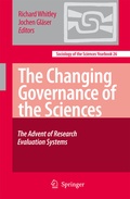 Cover: The Changing Governance of the Sciences - Springer