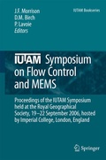Cover: IUTAM Symposium on Flow Control and MEMS - Springer