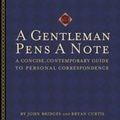Cover: A Gentleman Pens a Note - Thomas Nelson