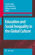 Cover: Education and Social Inequality in the Global Culture - Springer