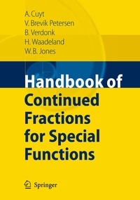 Abbildung von: Handbook of Continued Fractions for Special Functions - Springer