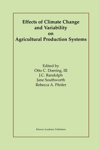 Enlarge image Cover: Effects of Climate Change and Variability on Agricultural Production Systems - Springer