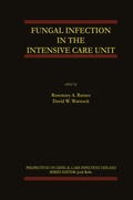 Cover: Fungal Infection in the Intensive Care Unit - Springer