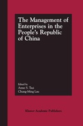 Cover: The Management of Enterprises in the People's Republic of China - Springer