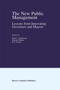 Cover: The New Public Management - Kluwer Academic Publishers