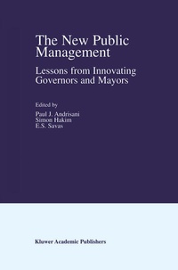 Enlarge image Cover: The New Public Management - Kluwer Academic Publishers
