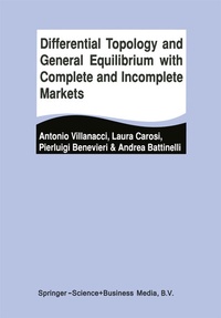 Abbildung von: Differential Topology and General Equilibrium with Complete and Incomplete Markets - Springer