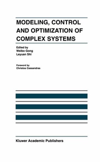 Enlarge image Cover: Modeling, Control and Optimization of Complex Systems - Springer
