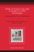 Cover: Design of Analog Fuzzy Logic Controllers in CMOS Technologies - Springer