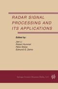 Cover: Radar Signal Processing and Its Applications - Springer
