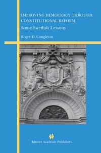 Enlarge image Cover: Improving Democracy Through Constitutional Reform - Springer