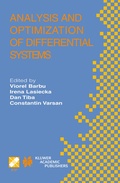 Cover: Analysis and Optimization of Differential Systems - Kluwer Academic Publishers