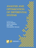 Cover: Analysis and Optimization of Differential Systems - Springer