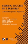 Cover: Seeking Success in E-Business - Kluwer Academic Publishers
