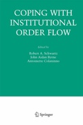Cover: Coping With Institutional Order Flow - Birkhauser Boston Inc