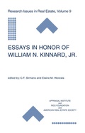 Cover: Essays in Honor of William N. Kinnard, Jr. - Springer