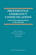 Cover: Preferential Emergency Communications - Springer