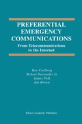 Cover: Preferential Emergency Communications - Springer
